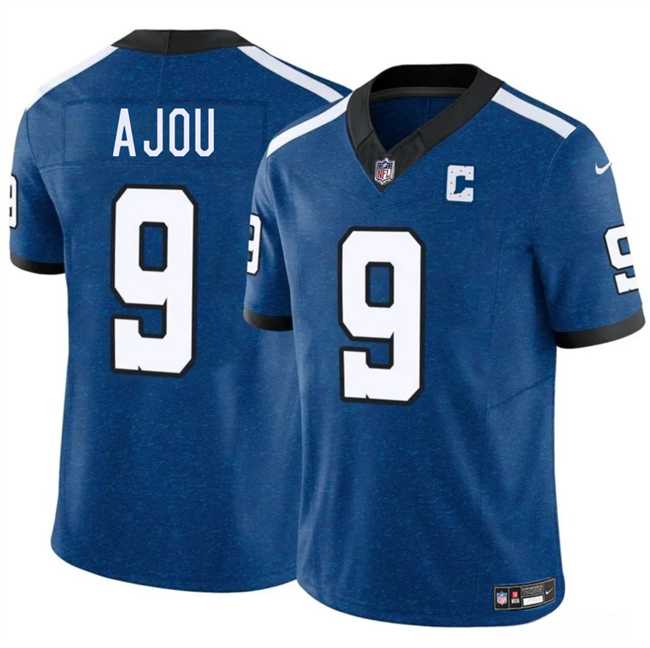 Mens Indianapolis Colts #9 Ajou Ajou Blue 2025 F.U.S.E. Throwback Vapor Limited Stitched Jersey Dzhi->indianapolis colts->NFL Jersey